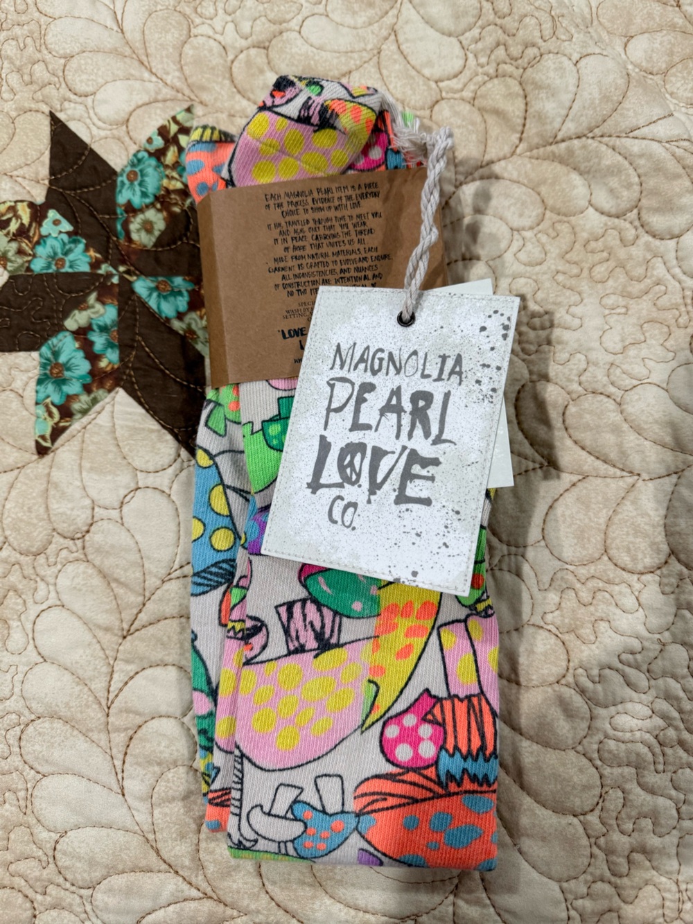 Magnolia Pearl Wonderland OTK Socks over-the-knee cotton-spandex blend socks